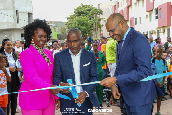 Santa Catarina Santiago: Fernando Elísio Freire inaugura obras de requalificação do Parque Infantil de Achada Riba