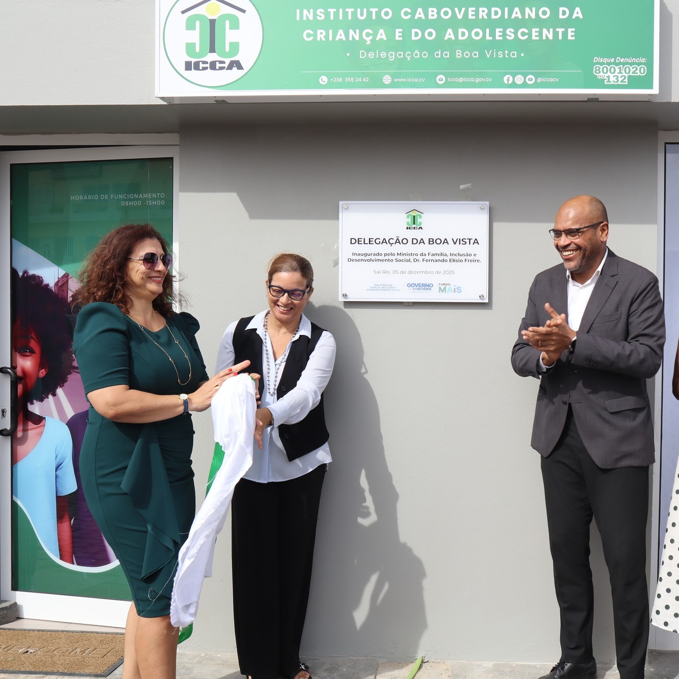 Inaugurada a nova Delegação do ICCA e o Centro de Dia de Sal Rei - Boa Vista