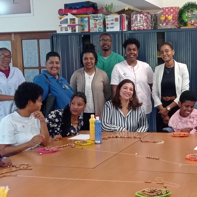Secretária de Estado de Inclusão Social visita Jardim Infantil Amílcar Cabral 