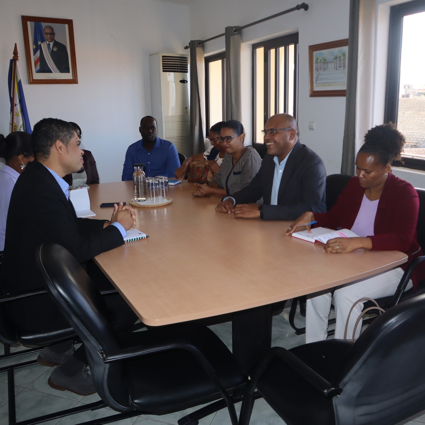 Ministro realiza visita de cortesia ao presidente da Câmara Municipal do Tarrafal de São Nicolau